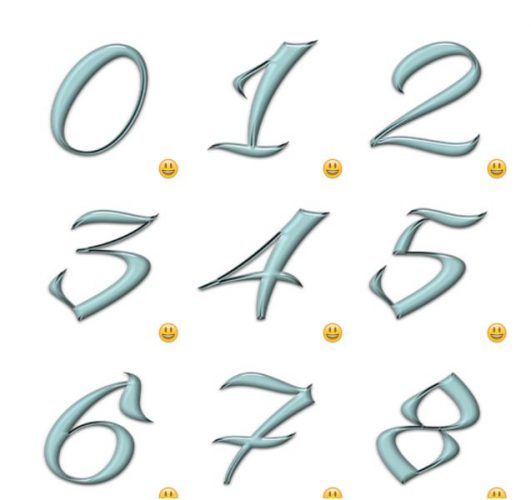 مجموعه استیکرهای اعداد برای تلگرام Playful Numbers